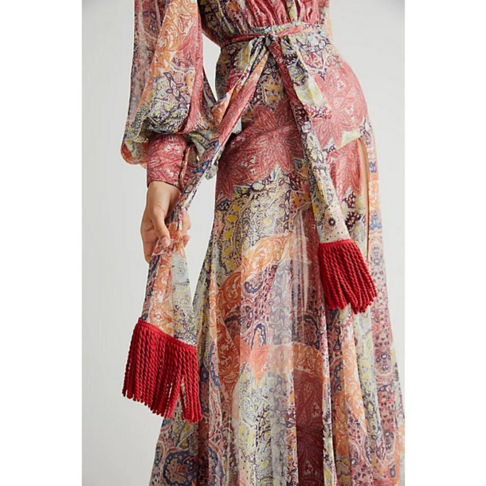 💕BRONX AND BANCO💕 Farah Maxi Dress ~ Muti-Color Print US 6 NWOT - Picture 5 of 16